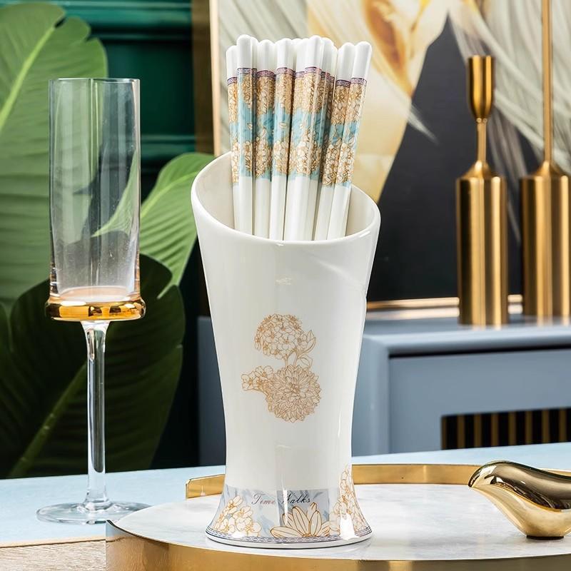 Globekit 5 Pairs of Gift Box Ceramic Chopsticks, Suitable for Both Gifting And Household Use
