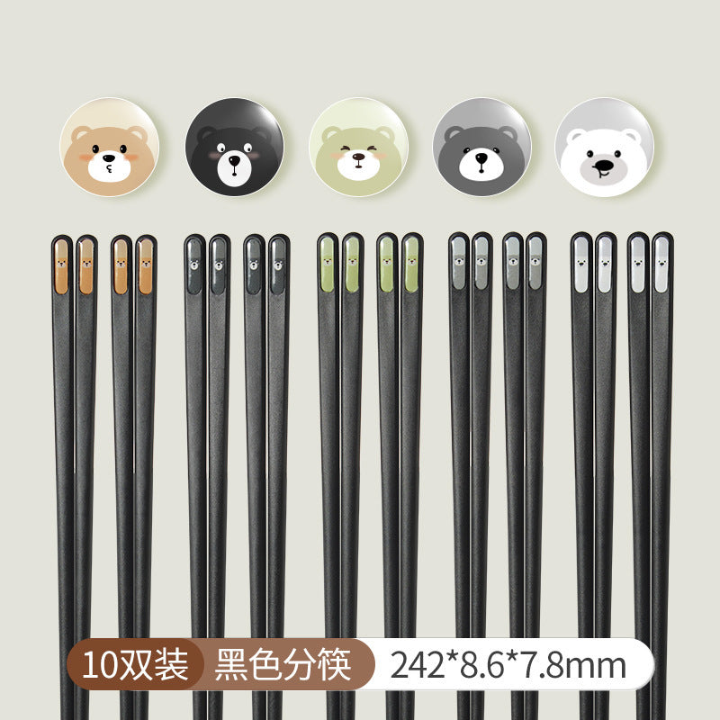 One Person, One Chopstick | Cartoon High-End Alloy Chopsticks, High Temperature Resistance