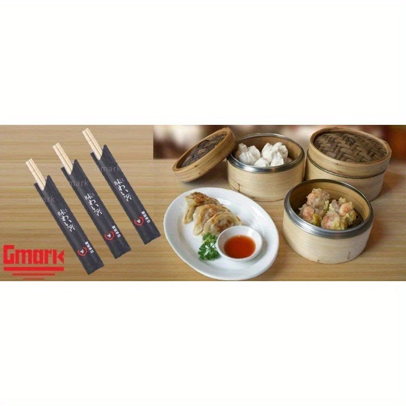 Disposable Chopsticks Pack of 100 Pair 9 Japanese Style Sleeved Sushi Chopsticks by Gmark GM1038