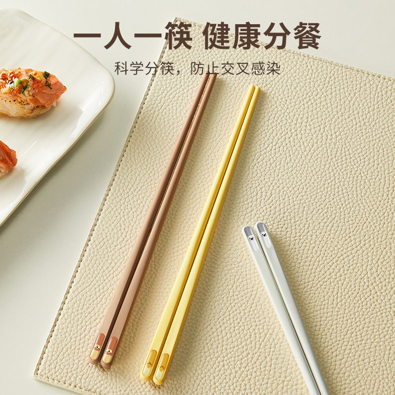 One Person, One Chopstick | Cartoon High-End Alloy Chopsticks, High Temperature Resistance