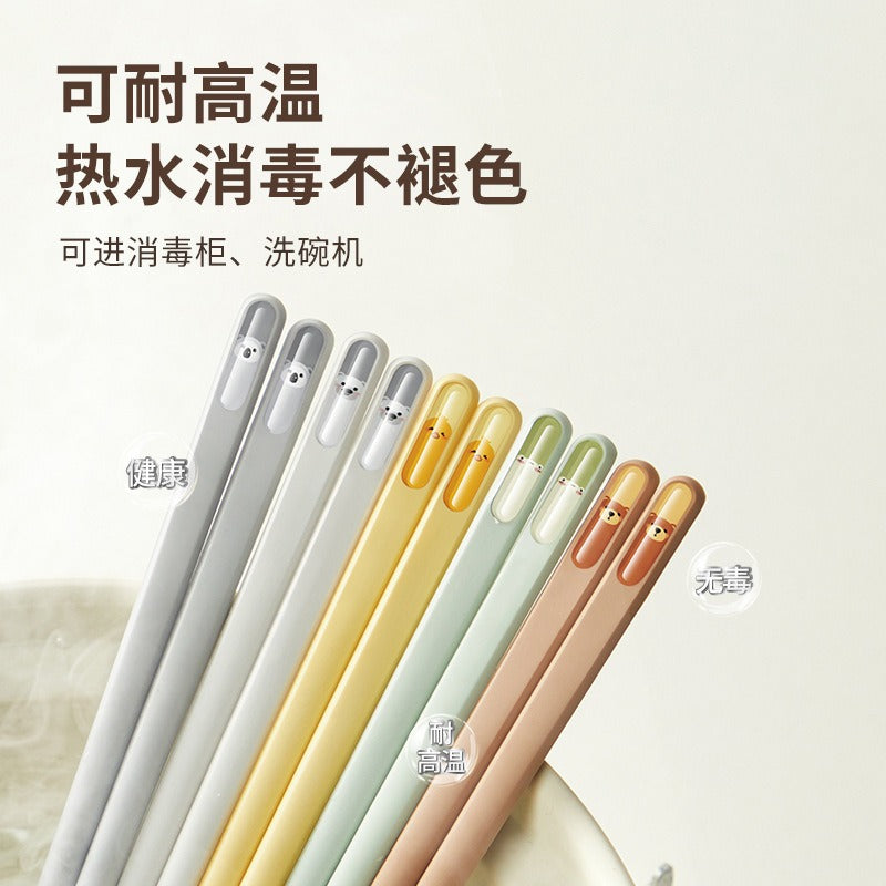 One Person, One Chopstick | Cartoon High-End Alloy Chopsticks, High Temperature Resistance