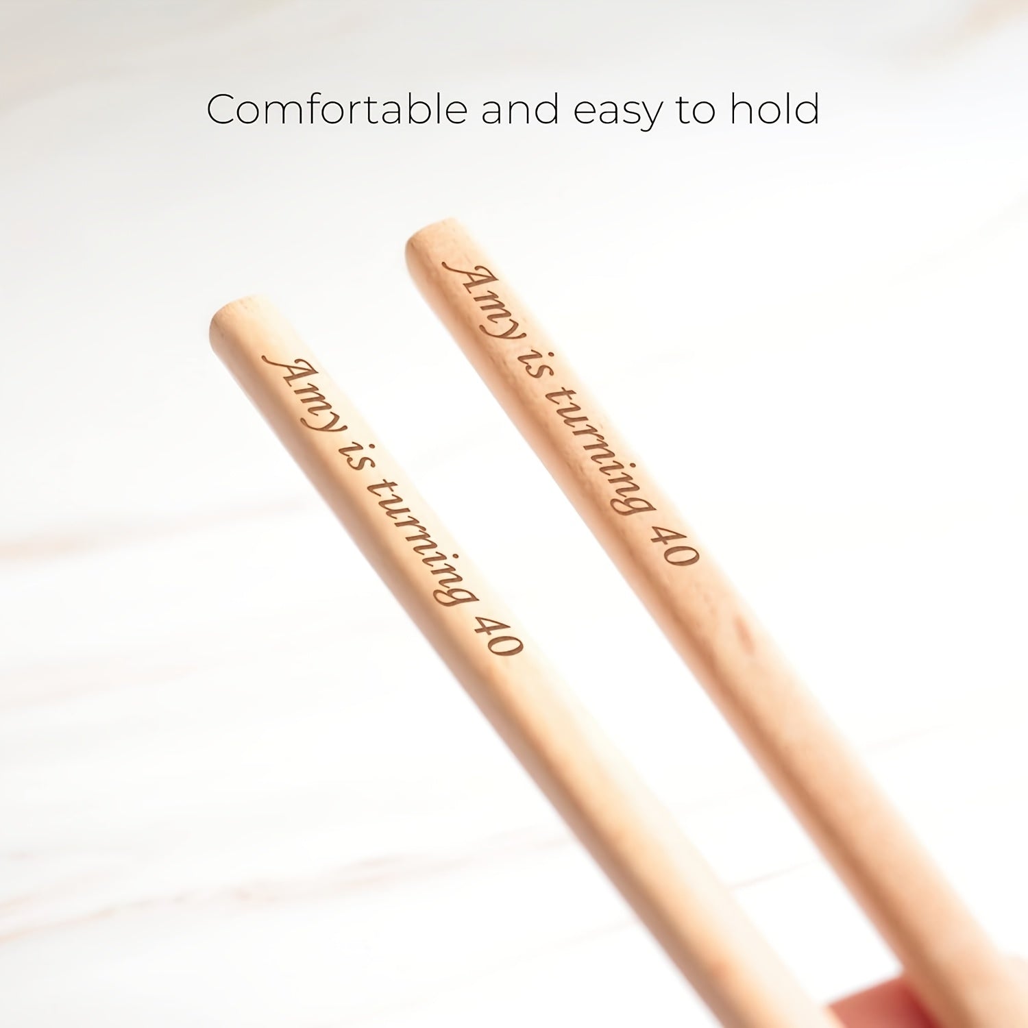 10 Pairs Custom Engraved Chopsticks