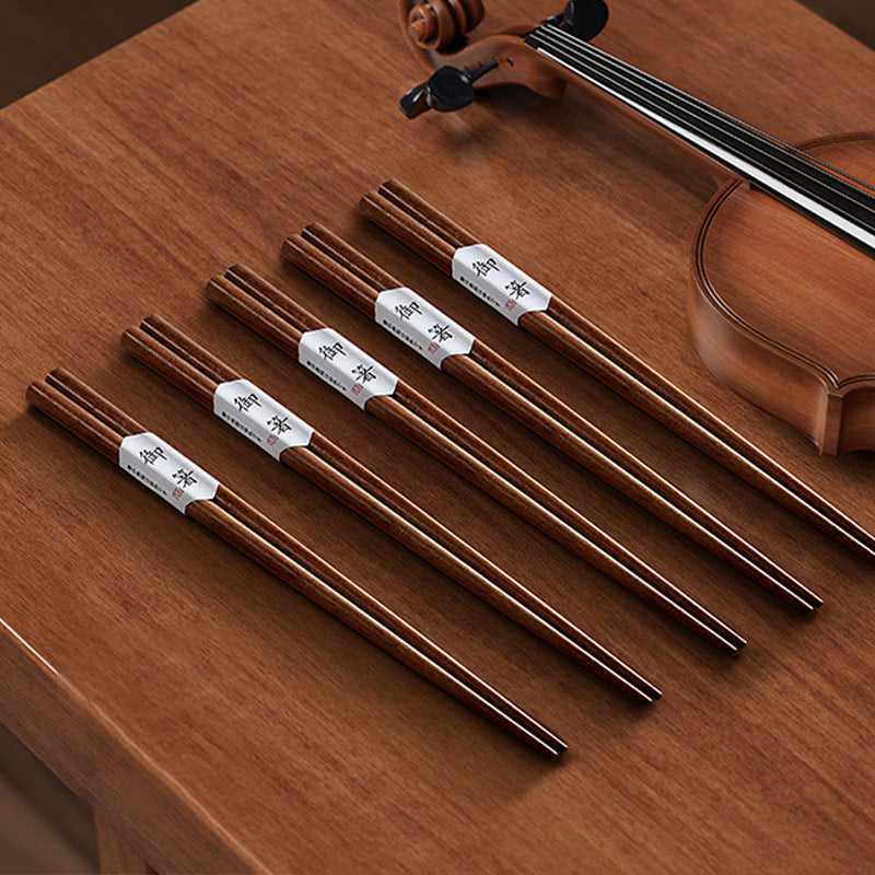Natural Black Walnut Wooden Chopsticks | High-End Household, Spaghetti and Kitchen Cooking