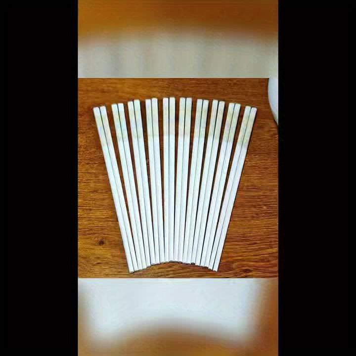 10 Pairs Ceramic Chopsticks | Blue Flower Pattern, 9.72 Inch High-grade Chinese Bone Porcelain