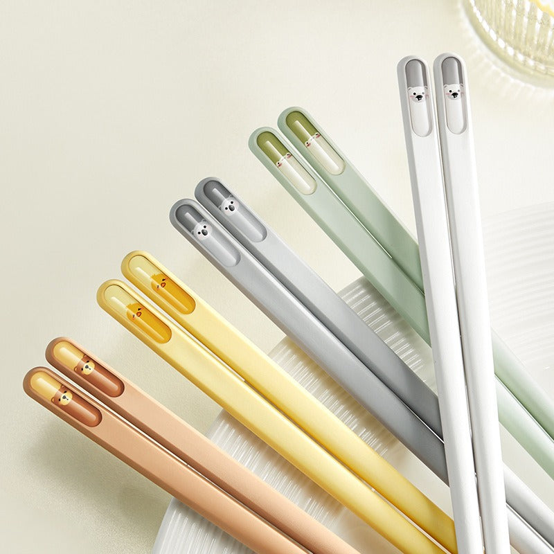 One Person, One Chopstick | Cartoon High-End Alloy Chopsticks, High Temperature Resistance