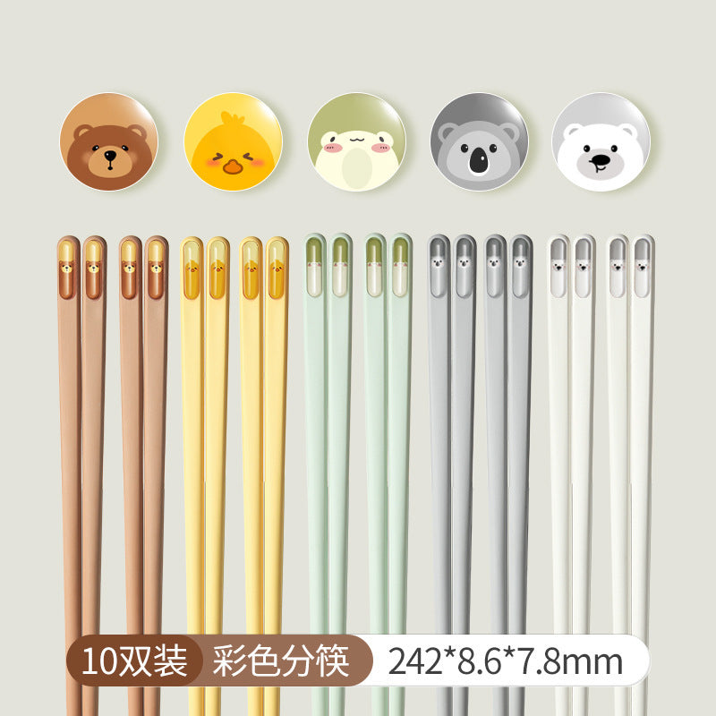 One Person, One Chopstick | Cartoon High-End Alloy Chopsticks, High Temperature Resistance
