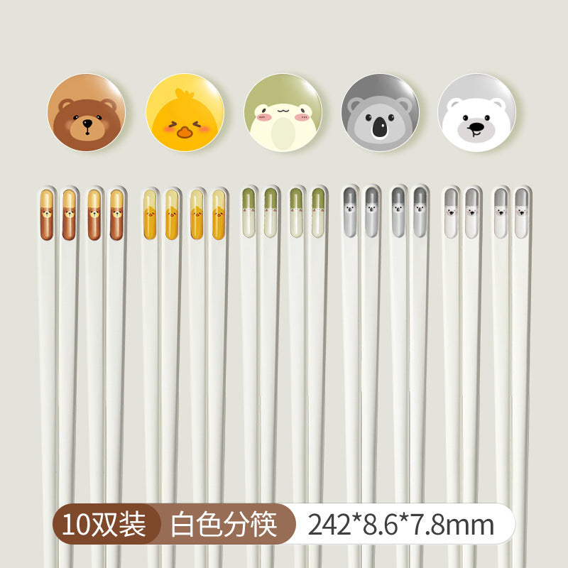 One Person, One Chopstick | Cartoon High-End Alloy Chopsticks, High Temperature Resistance