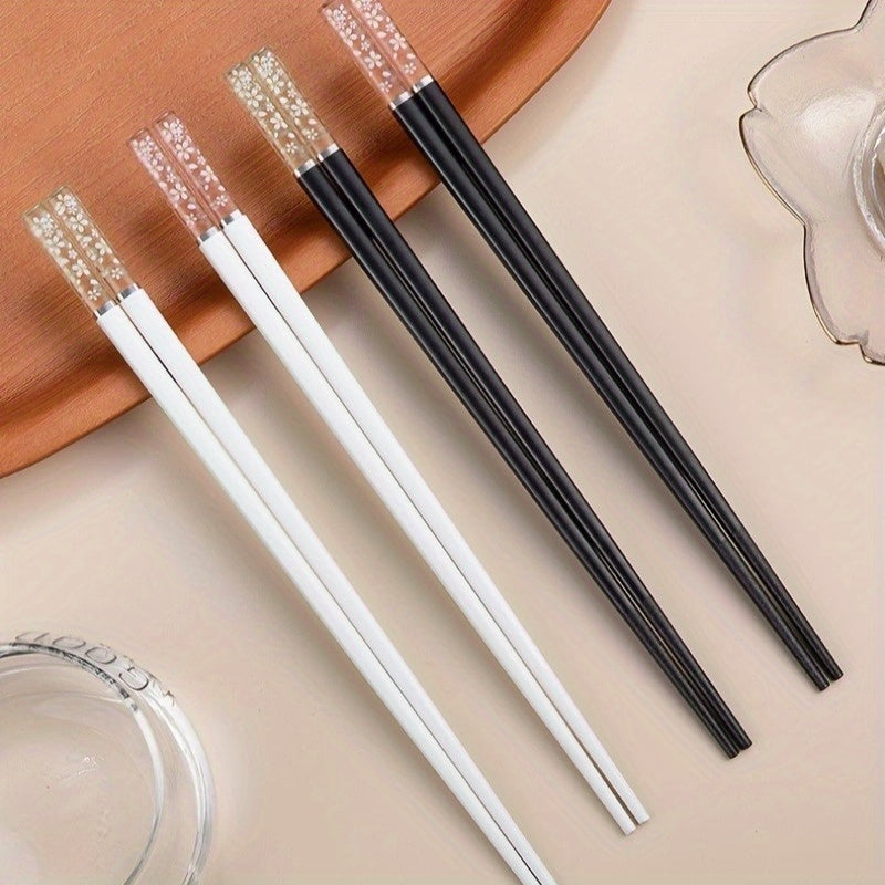 1 Pair of Amber Sakura Chopsticks