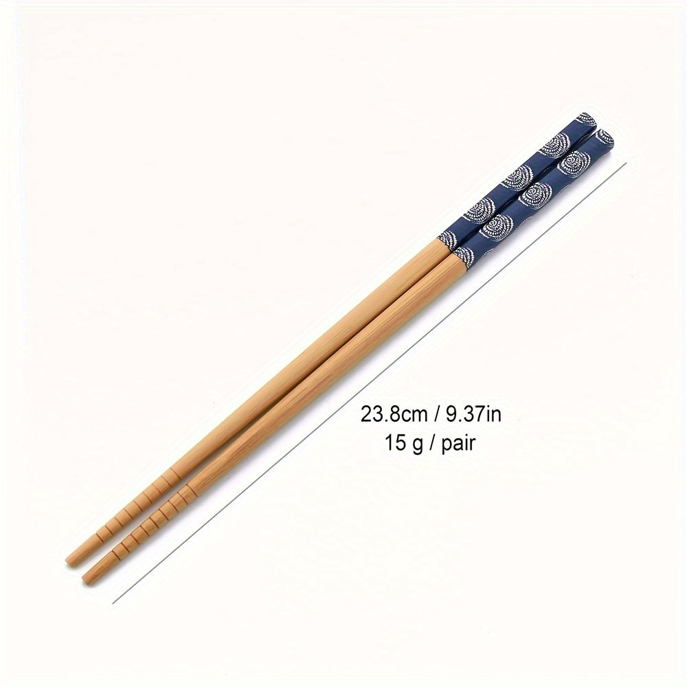 5\u002F10 Pairs of Non-Slip Chopsticks Set for Sushi, Made of Bamboo And Wood, Kitchen Utensils Set