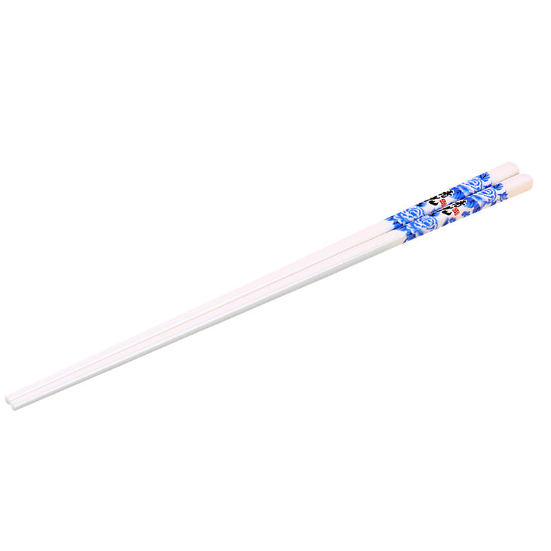 5-Pair Ceramic Chopsticks - Heat-Resistant, Non-Porous Surface