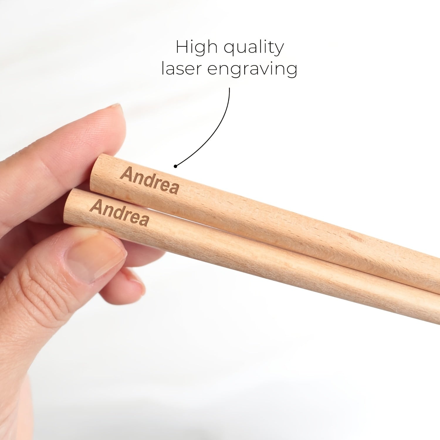 10 Pairs Custom Engraved Chopsticks