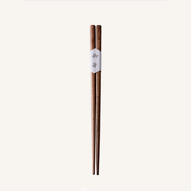 Natural Black Walnut Wooden Chopsticks | High-End Household, Spaghetti and Kitchen Cooking