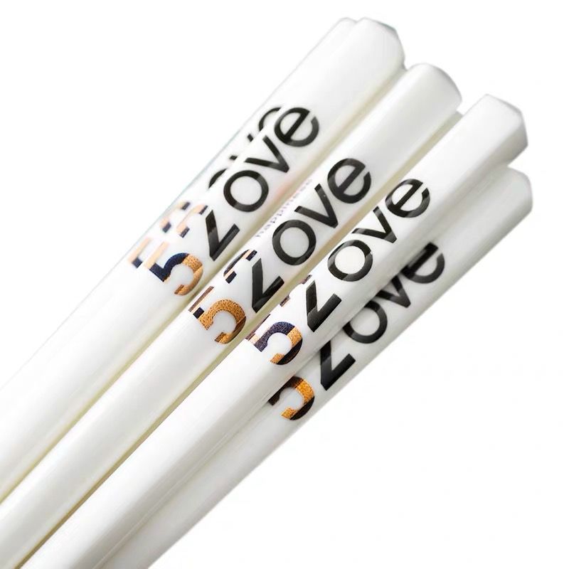 20-Pack Ceramic Bone China Chopsticks Fresh Style 520 Creative Chopsticks Household Non-Slip